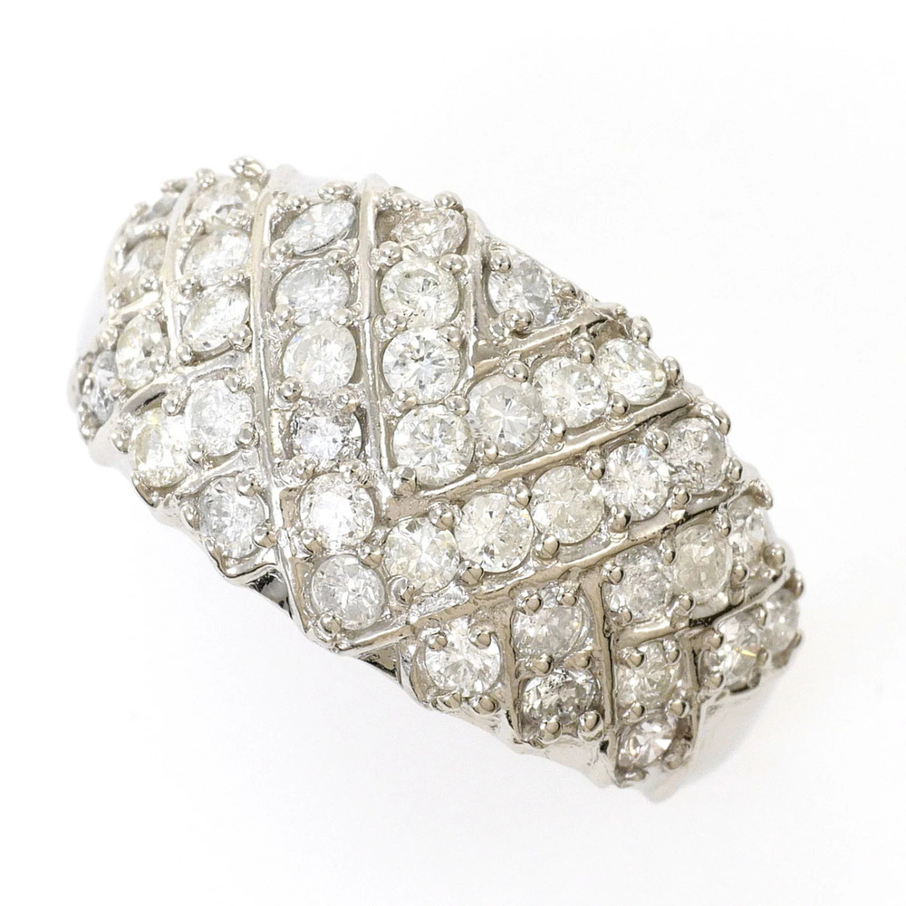 VINTAGE Silver Diamond Ring